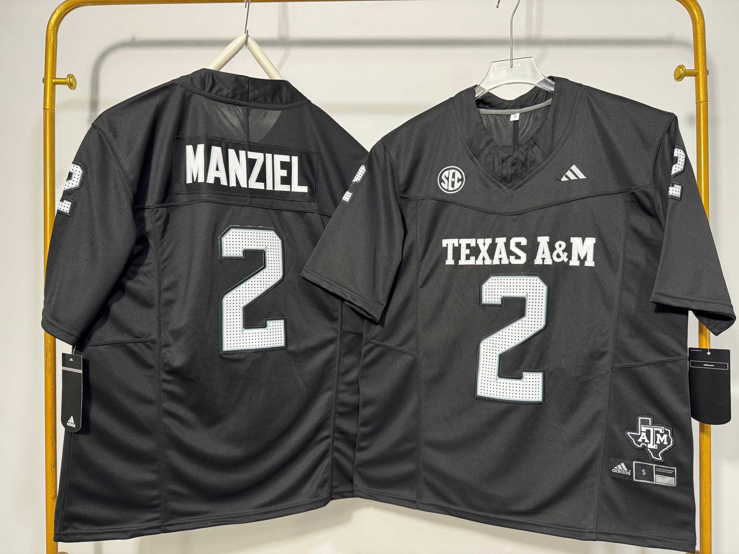TEXAS A&M AGGIES JOHNNY MANZIEL BLACK JERSEY