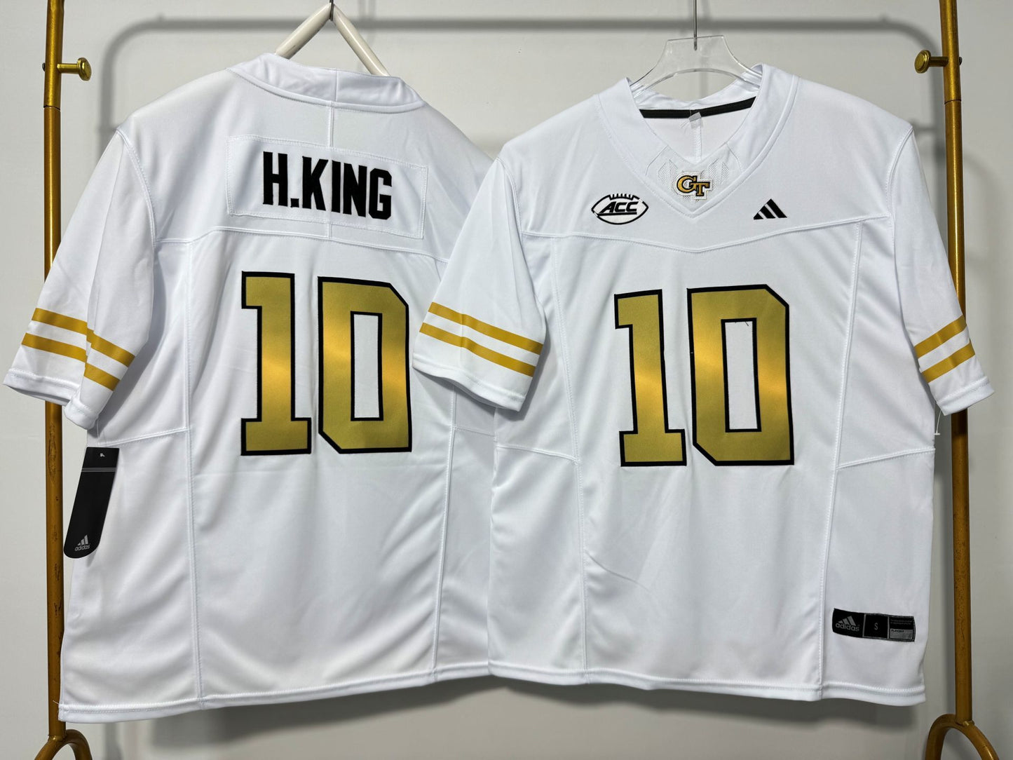 GEORGIA TECH YELLOW JACKETS HAYNES KING WHITE JERSEY