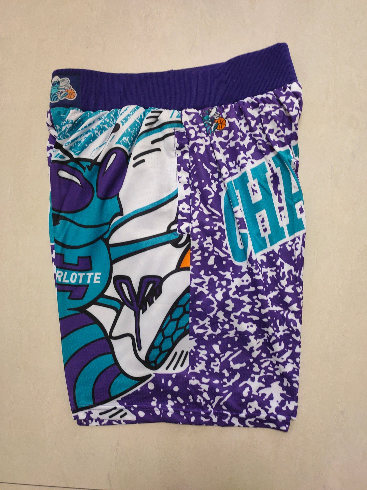 CHARLOTTE HORNETS PURPLE SHORTS