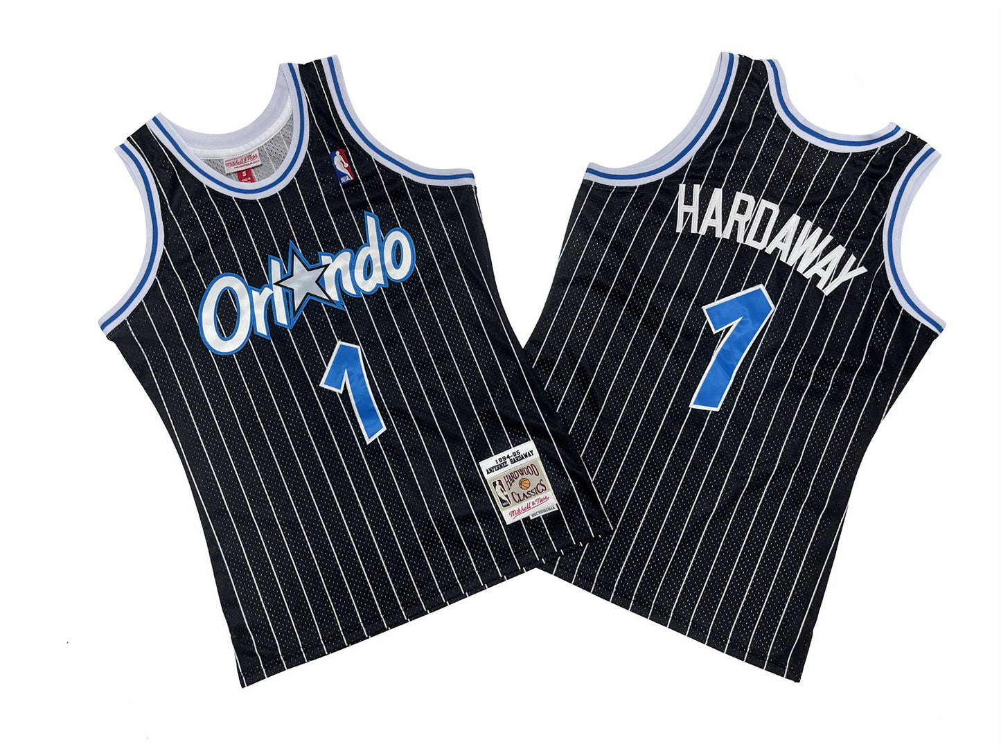 ORLANDO MAGIC ANFERNEE HARDAWAY BLACK VINTAGE JERSEY