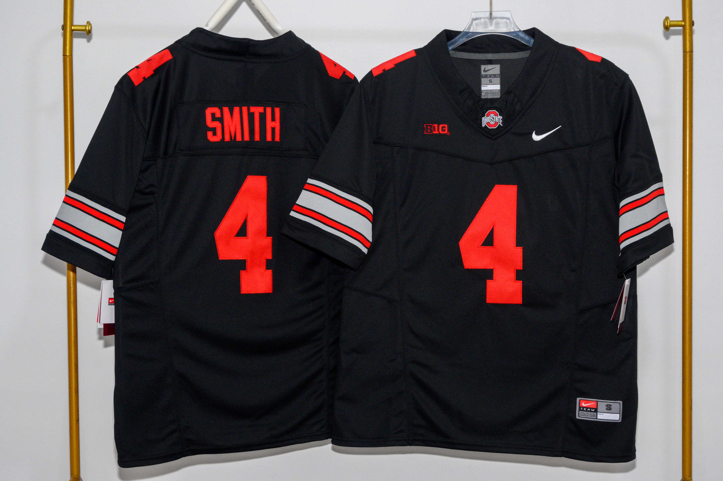 OHIO STATE BUCKEYES JEREMIAH SMITH BLACK JERSEY
