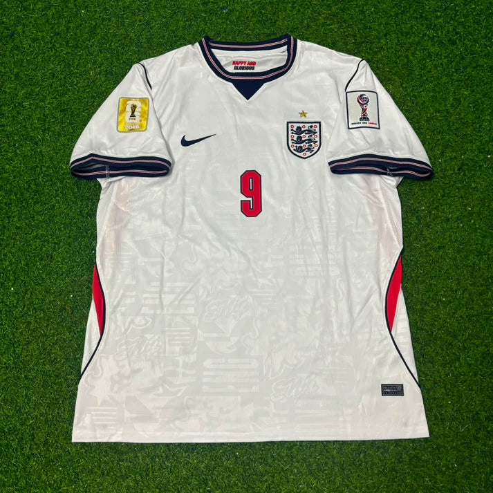 2026 WORLD CUP HARRY KANE TEAM ENGLAND WHITE JERSEY