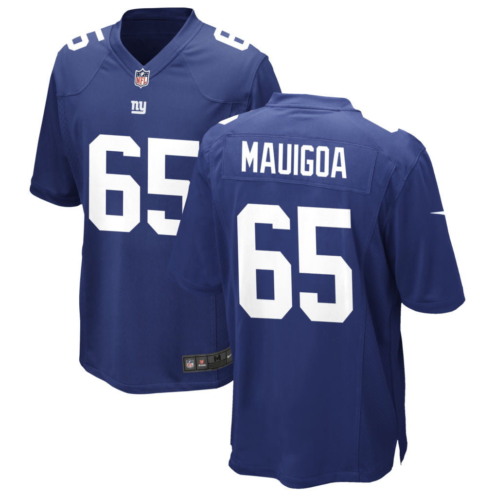 NEW YORK GIANTS FRANCIS MAUIGOA BLUE JERSEY