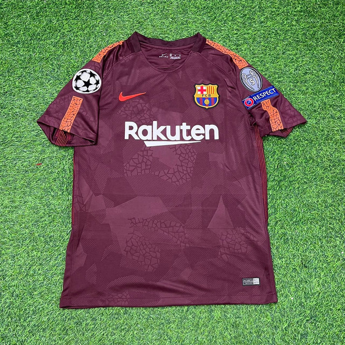 Lionel Messi Barcelona 2017-2018 Third Retro Football Jersey