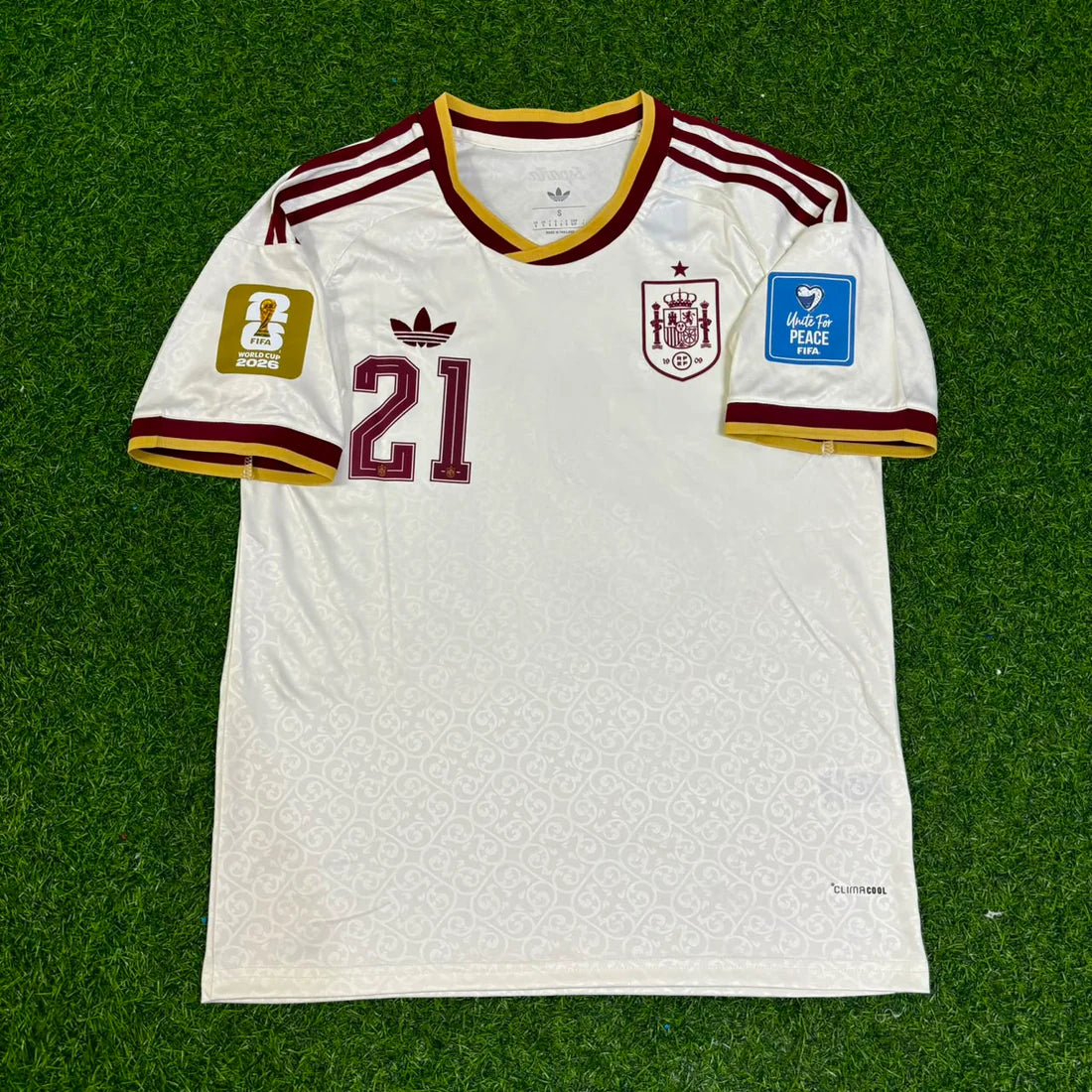 2026 WORLD CUP MIKEL OYARZAVBAL TEAM SPAIN WHITE JERSEY