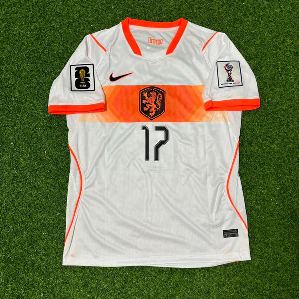 2026 WORLD CUP NOA LANG TEAM NETHERLANDS WHITE JERSEY