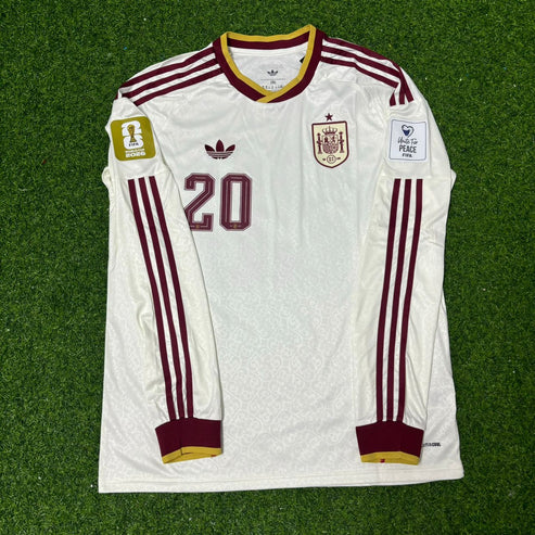 2026 WORLD CUP PEDRI TEAM SPAIN WHITE JERESEY