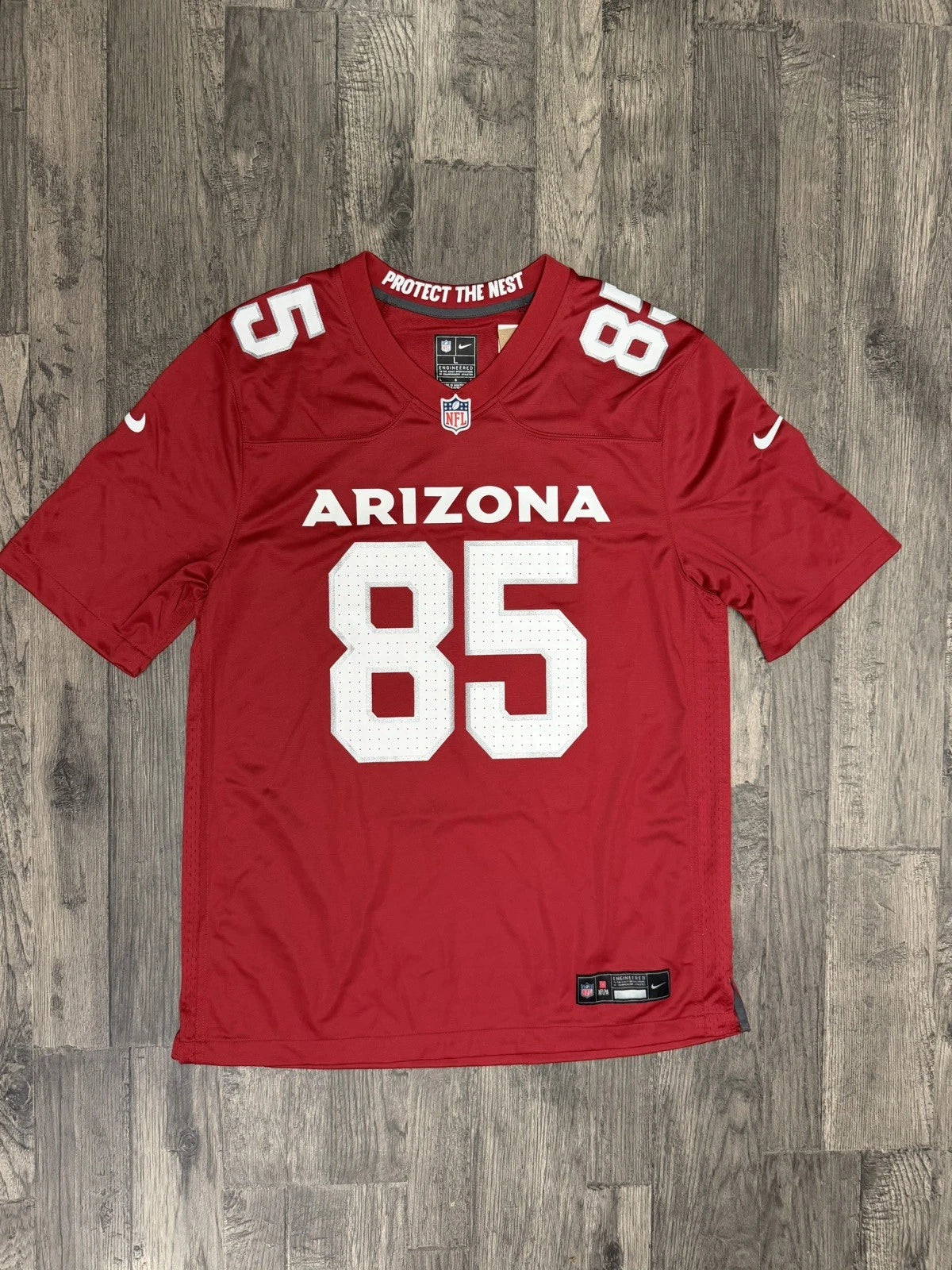 ARIZONA CARDINALS TREY MCBRIDE JR RED JERSEY