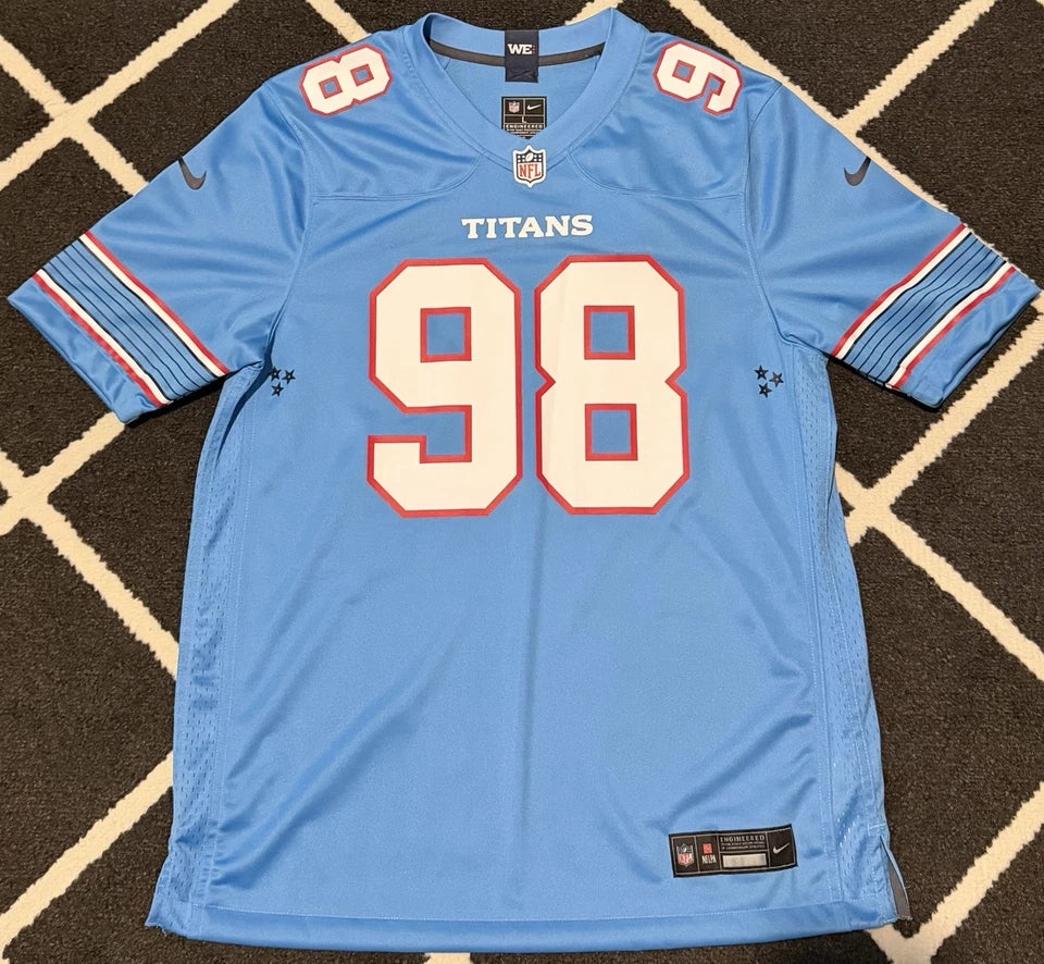 Tennessee Titans Jeffrey Simmons Blue Jersey