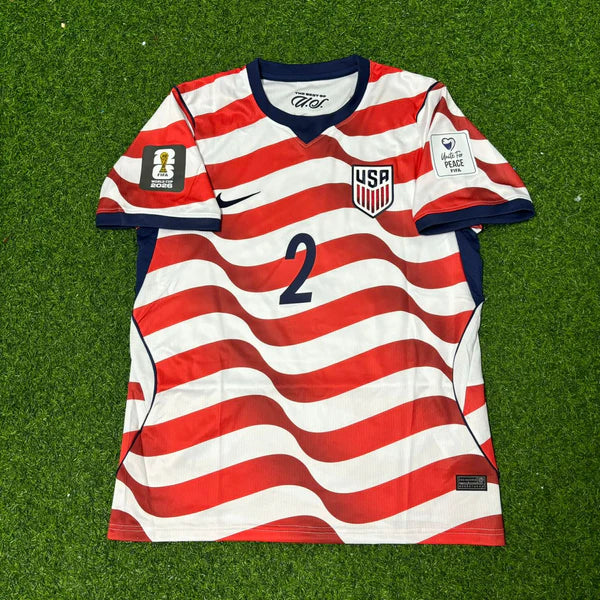 2026 WORLD CUP SERGINO DEST TEAM USA RED AND WHITE JERSEY