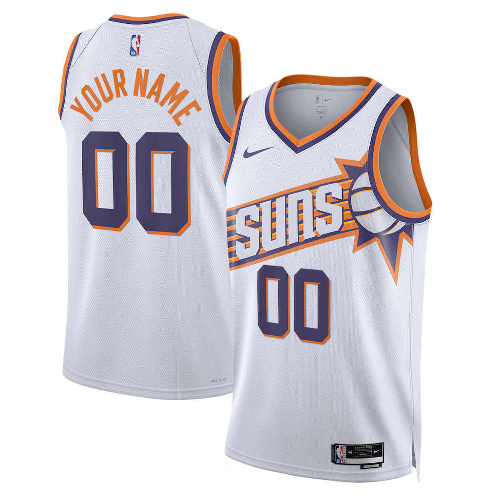 PHOENIX SUNS WHITE CUSTOM JERSEY