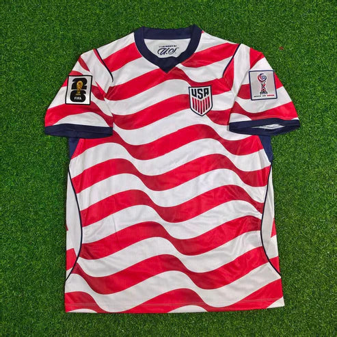 2026 WORLD CUP FOLARIN BALOGUN TEAM USA RED AND WHITE JERSEY