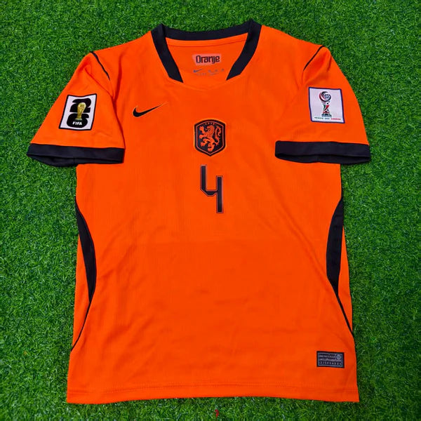 2026 WORLD CUP VIRGIL VAN DIJK TEAM NETHERLANDS ORANGE JERSEY