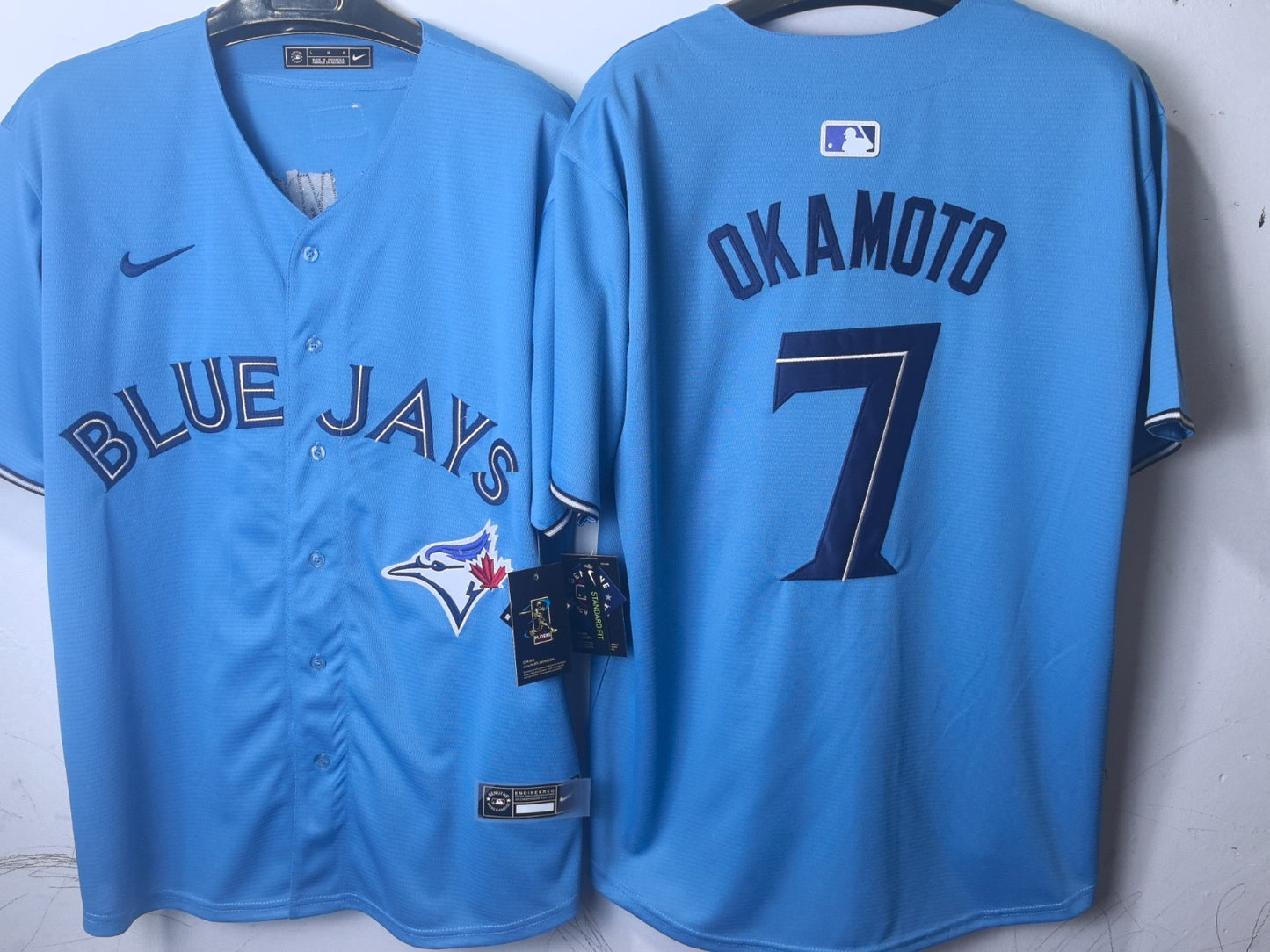 Toronto Blue Jays Kazuma Okamoto Baby Blue Jersey