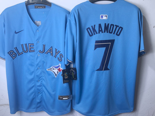 Toronto Blue Jays Kazuma Okamoto Baby Blue Jersey