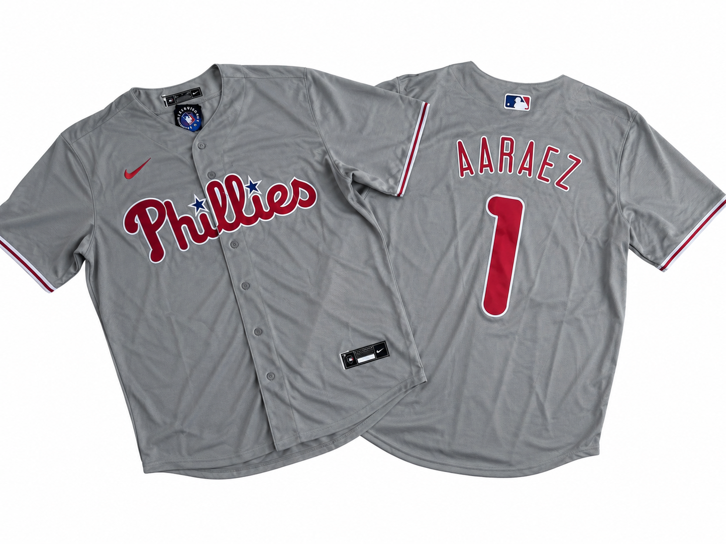 PHILADELPHIA PHILLIES LUIS AAREZ GREY JERSEY