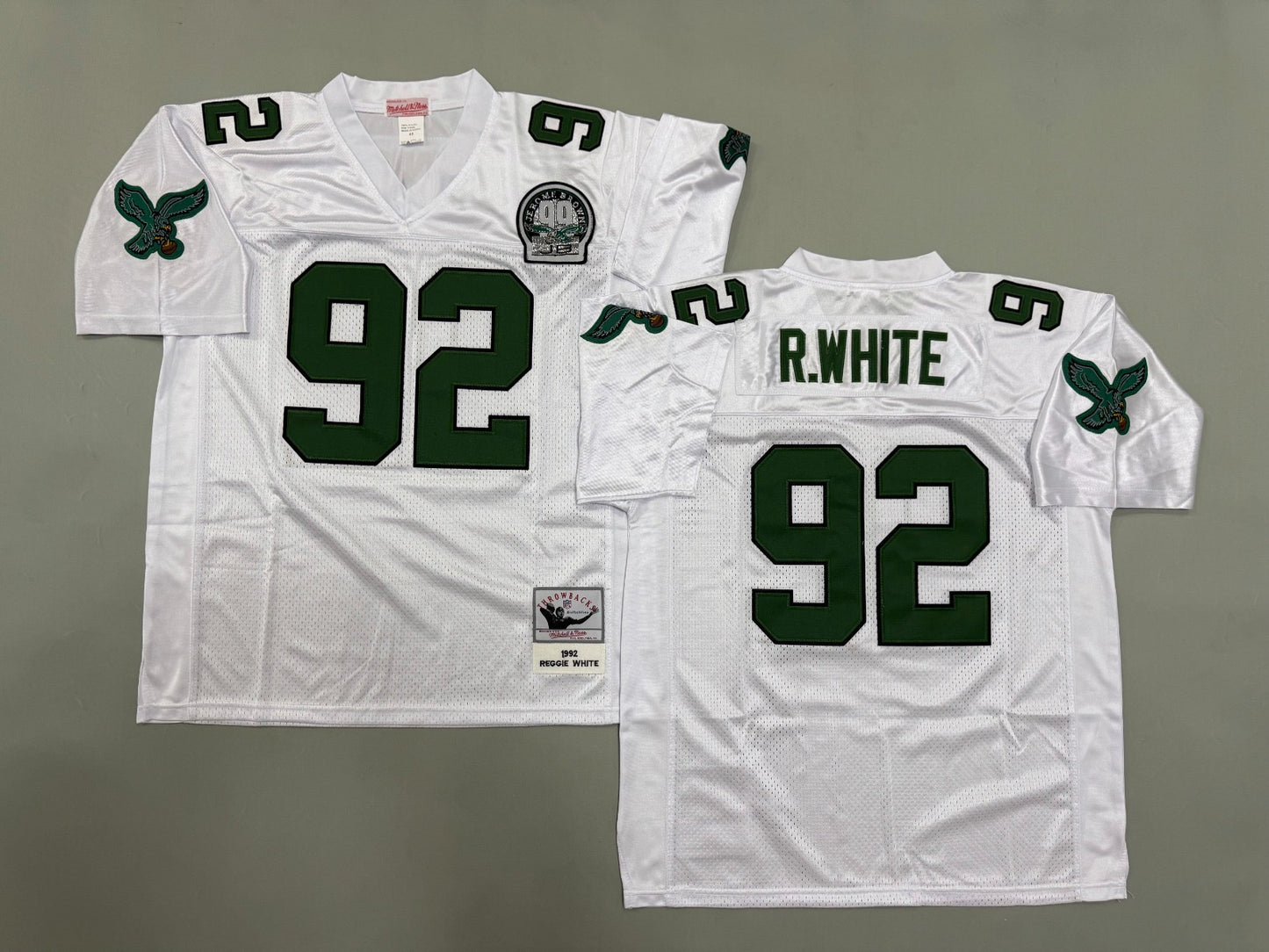 PHILIDELPHIA EAGLES REGGIE WHITE WHITE VINTAGE JERSEY