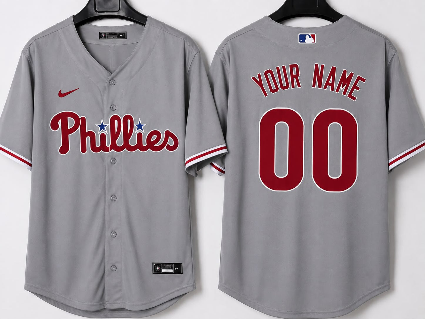 PHILADELPHIA PHILLIES CUSTOM GREY JERSEY