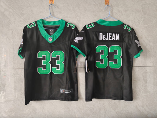 PHILADELPHIA EAGLES COOPER DEJEAN KELLY GREEN AND BLACK JERSEY