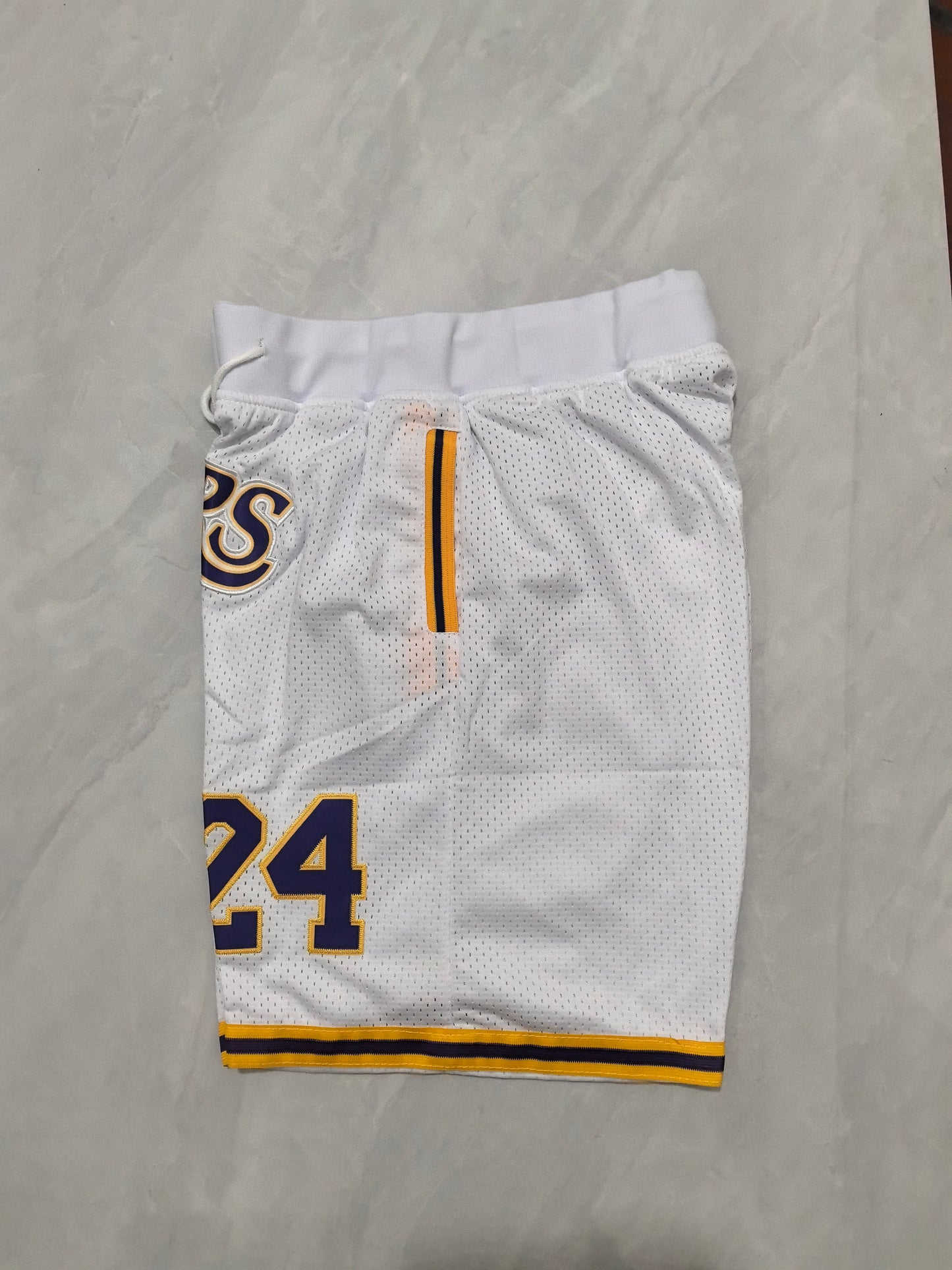 LOS ANGELES LAKERS WHITE SHORTS