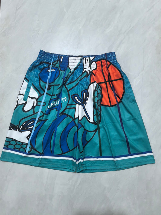 CHARLOTTE HORNETS BLUE SHORTS