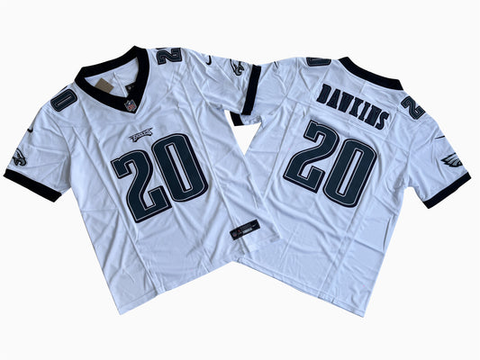 PHILIDELPHIA EAGLES BRIAN DAWKINS WHITE VINTAGE JERSEY