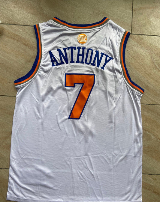 Carmelo Anthony White New York Knicks Jersey
