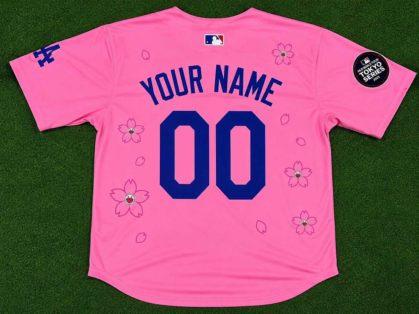 LOS ANGELES DODGERS CUSTOM PINK CHERRY BLOSSOM JERSEY