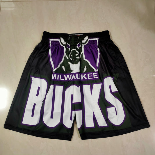 MILWAUKEE BUCKS BLACK SHORTS