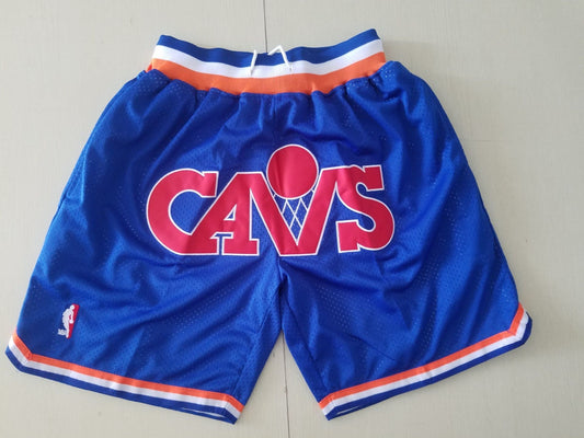 CLEVELAND CAVALIERS BLUE RETRO SHORTS