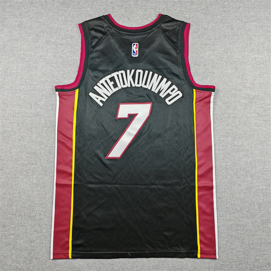 MIAMI HEAT GIANNIS ANTETOKOUNMPO BLACK JERSEY