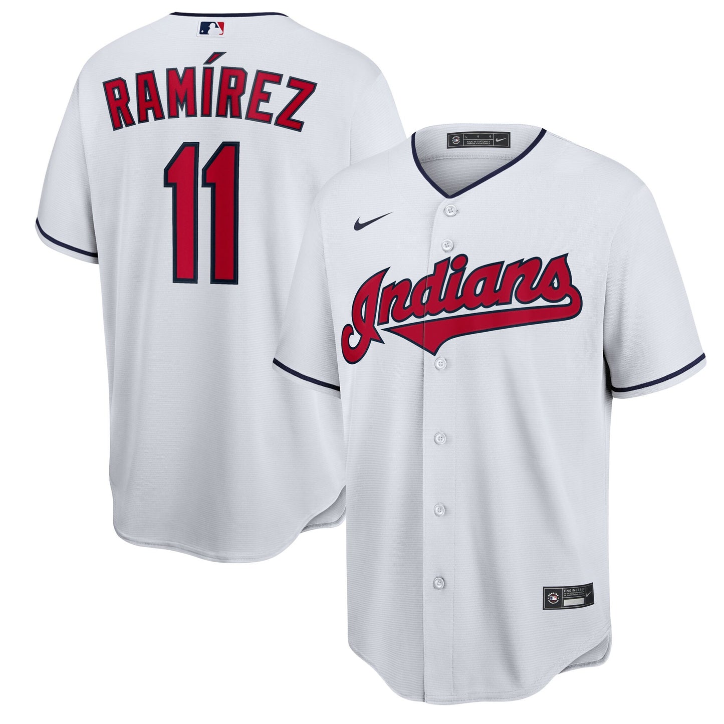 Cleveland Indians Jose Ramirez #11 World Series jersey 2016