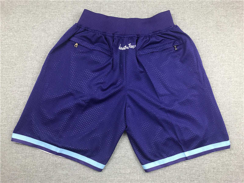CHARLOTTE HORNETS PURPLE SHORTS