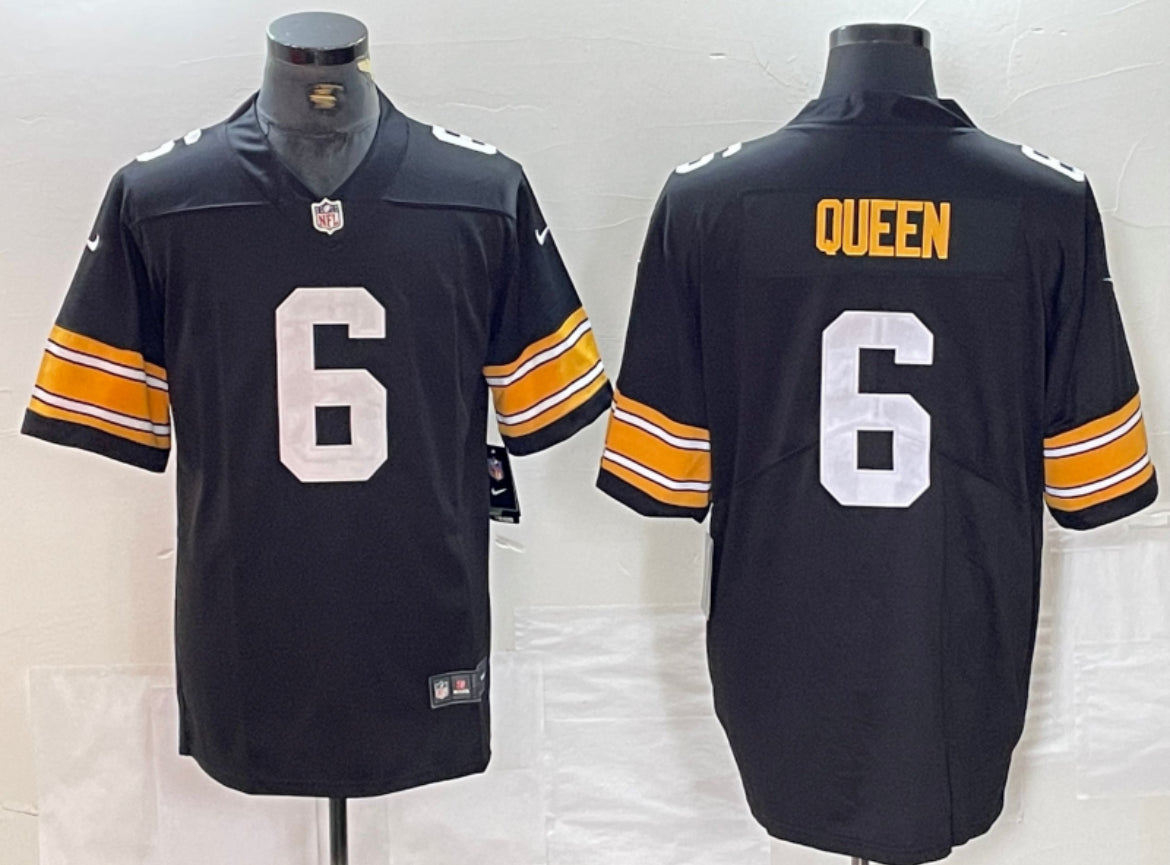 Pittsburgh Steelers Nike Alternate Patrick Queen Game Jersey - Black
