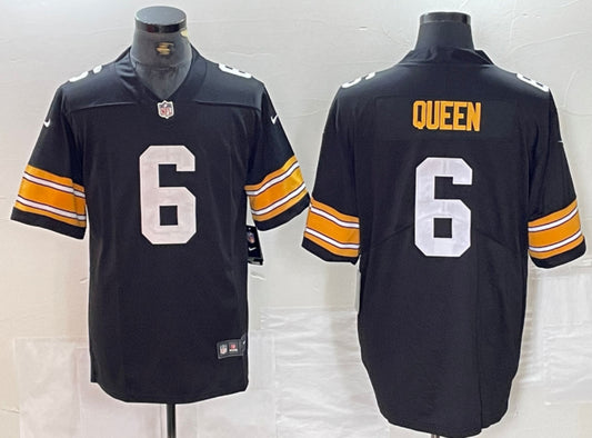 Pittsburgh Steelers Nike Alternate Patrick Queen Game Jersey - Black