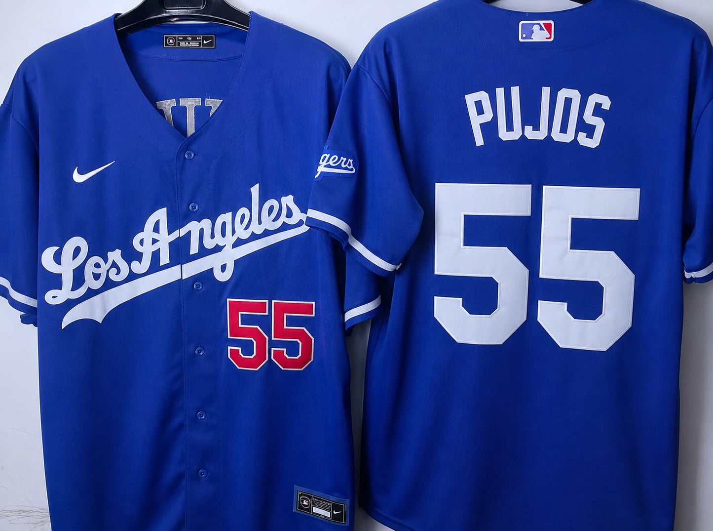 LOS ANGELES DODGERS ALBERT PUJOS BLUE JERSEY