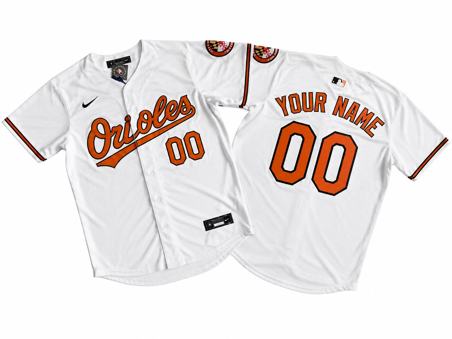 BALTIMORE ORIOLES CUSTOM WHITE JERSEY