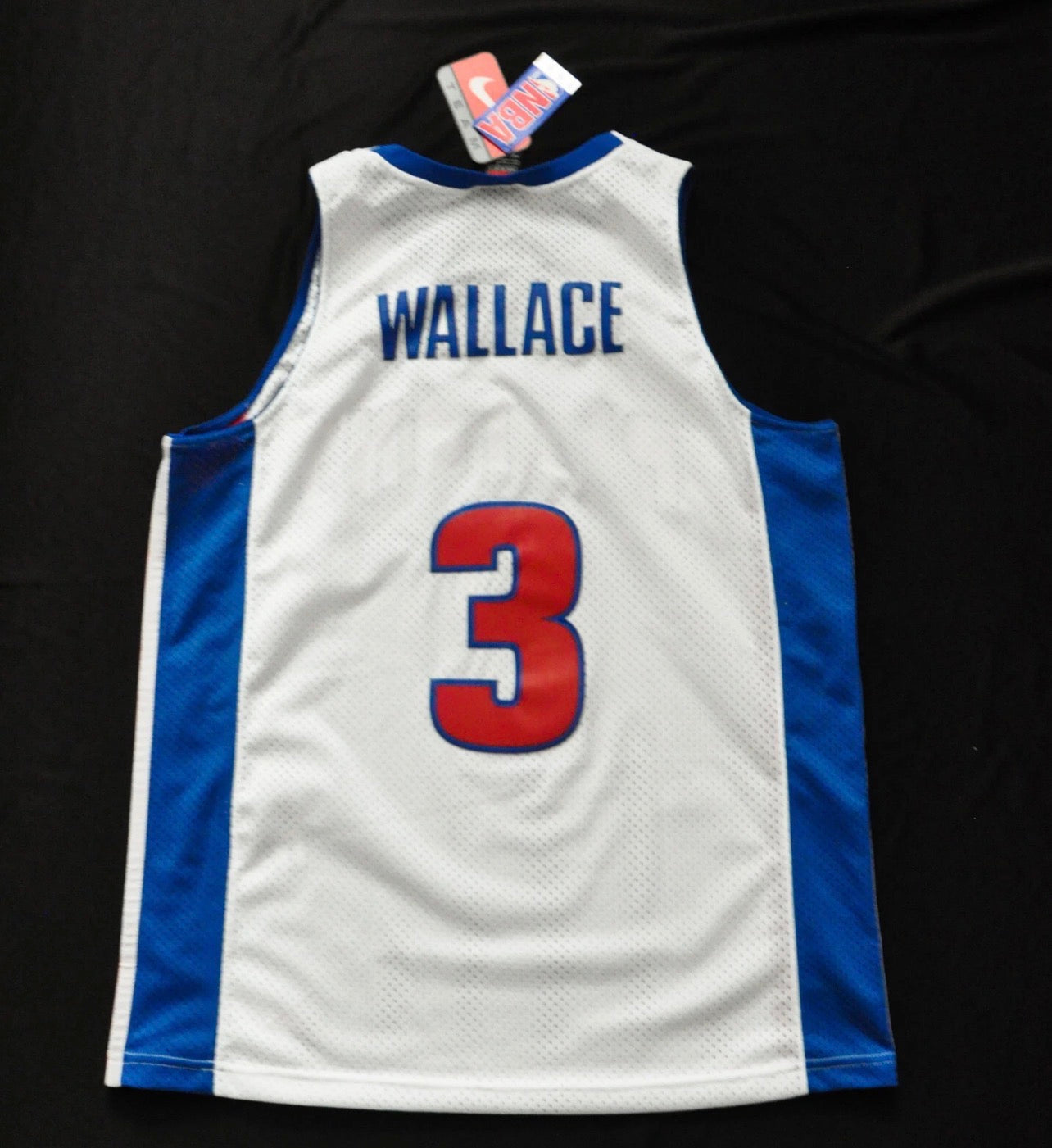 Detroit Pistons Ben Wallace White Jersey