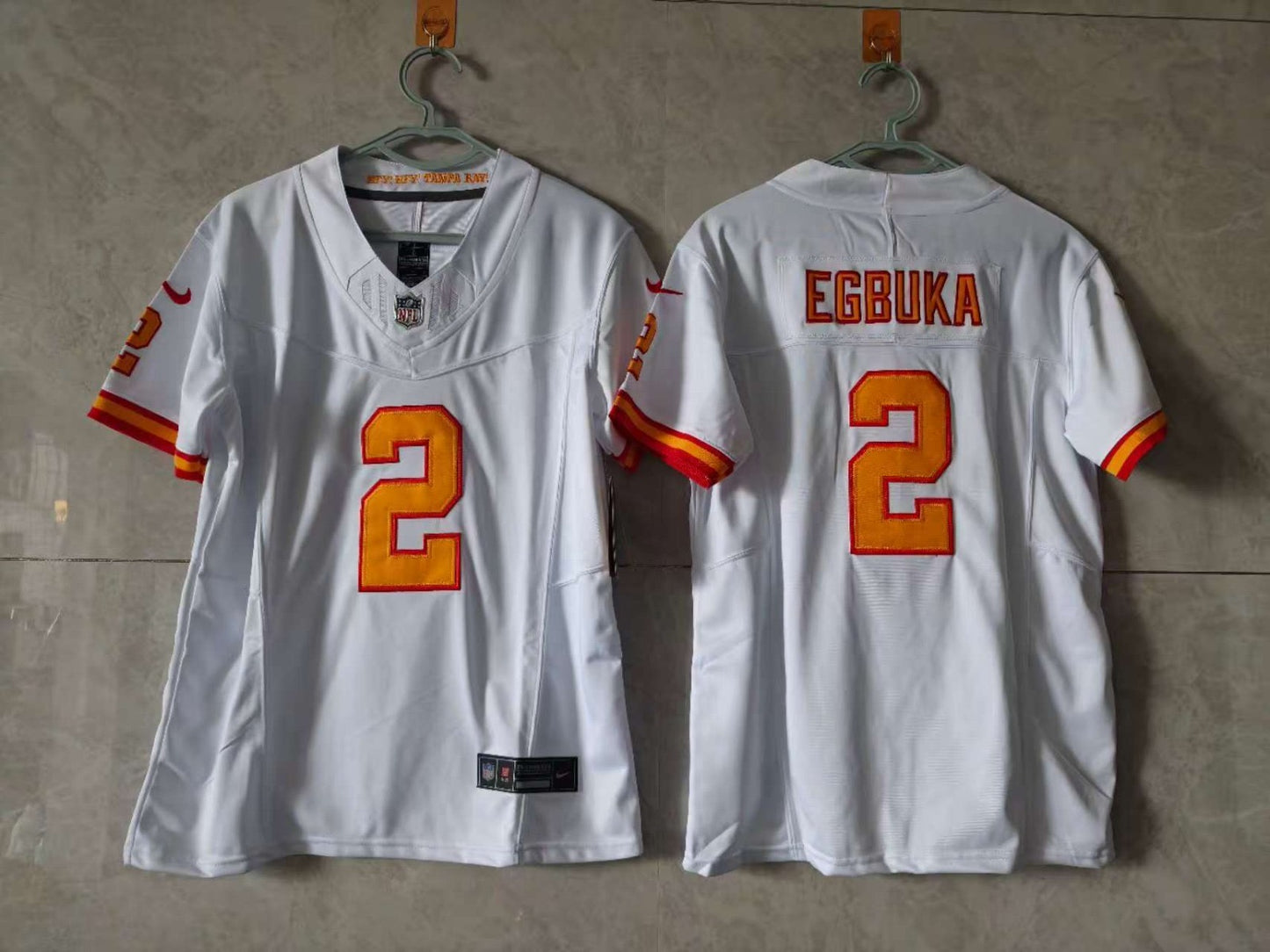 Tampa Bay Buccaneers Emeka Egbuka White Jersey