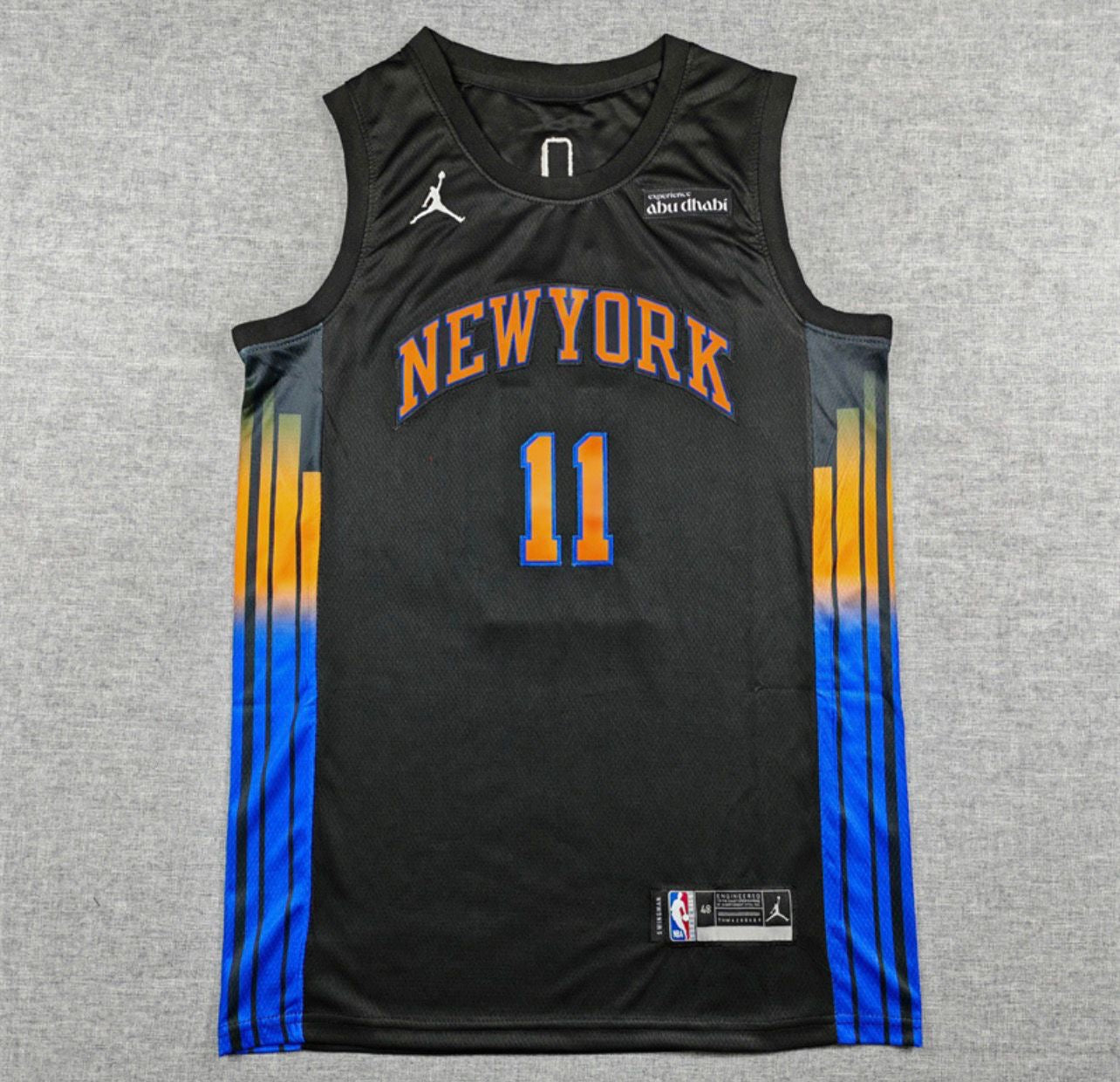 Jalen Brunson Black Gradient New York Knicks Jersey