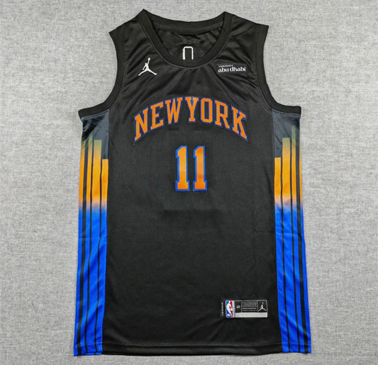 Jalen Brunson Black Gradient New York Knicks Jersey