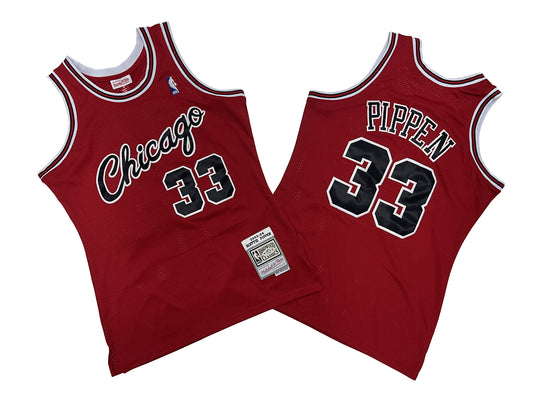 CHICAGO BULLS SCOTTIE PIPPEN RED VINTAGE JERSEY