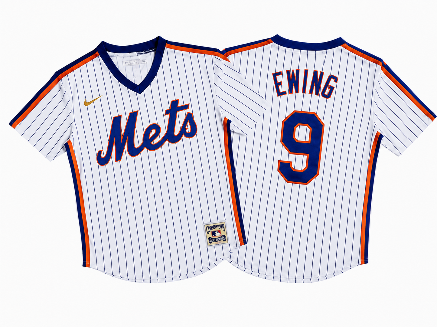 NEW YORK METS PATRICK EWING WHITE VINTAGE JERSEY