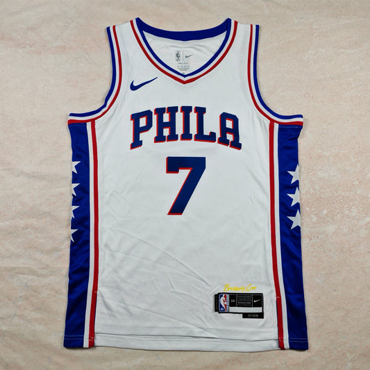 PHILADELPHIA 76ERS JAYLEN BROWN WHITE JERSEY