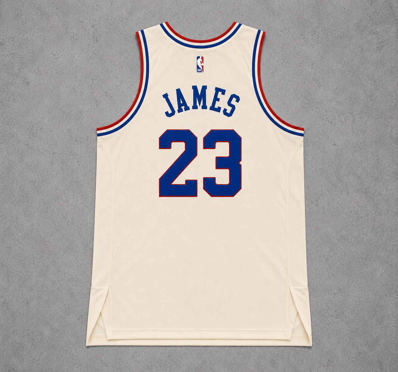 PHILADELPHIA 76ERS LEBRON JAMES CREAMSCILE JERSEY