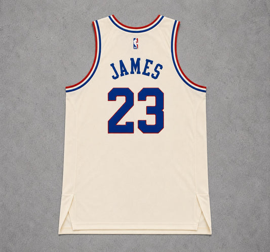 PHILADELPHIA 76ERS LEBRON JAMES CREAMSCILE JERSEY
