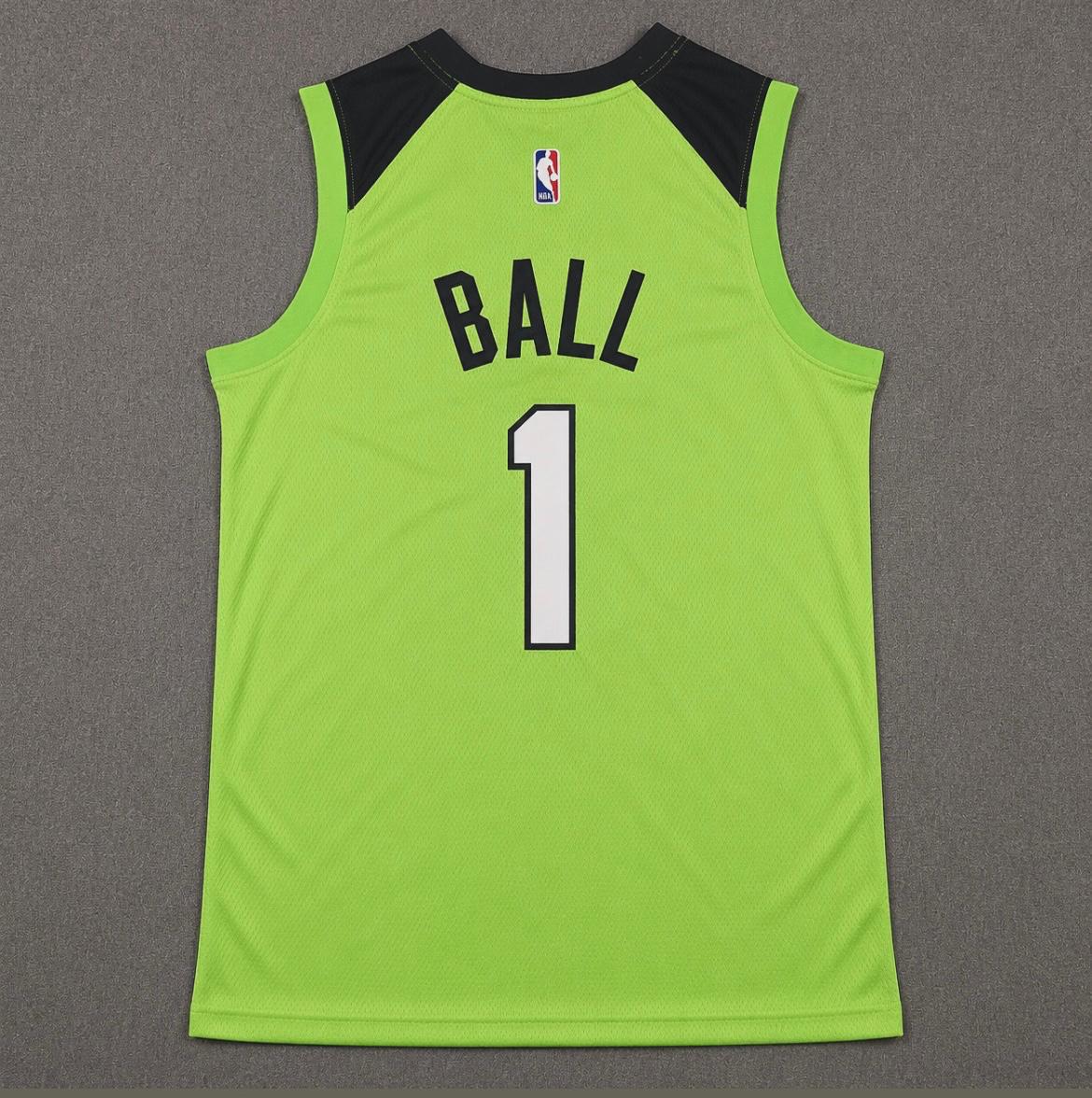 MINNESOTA TIMBERWOLVES LAMELO BALL GREEN JERSEY