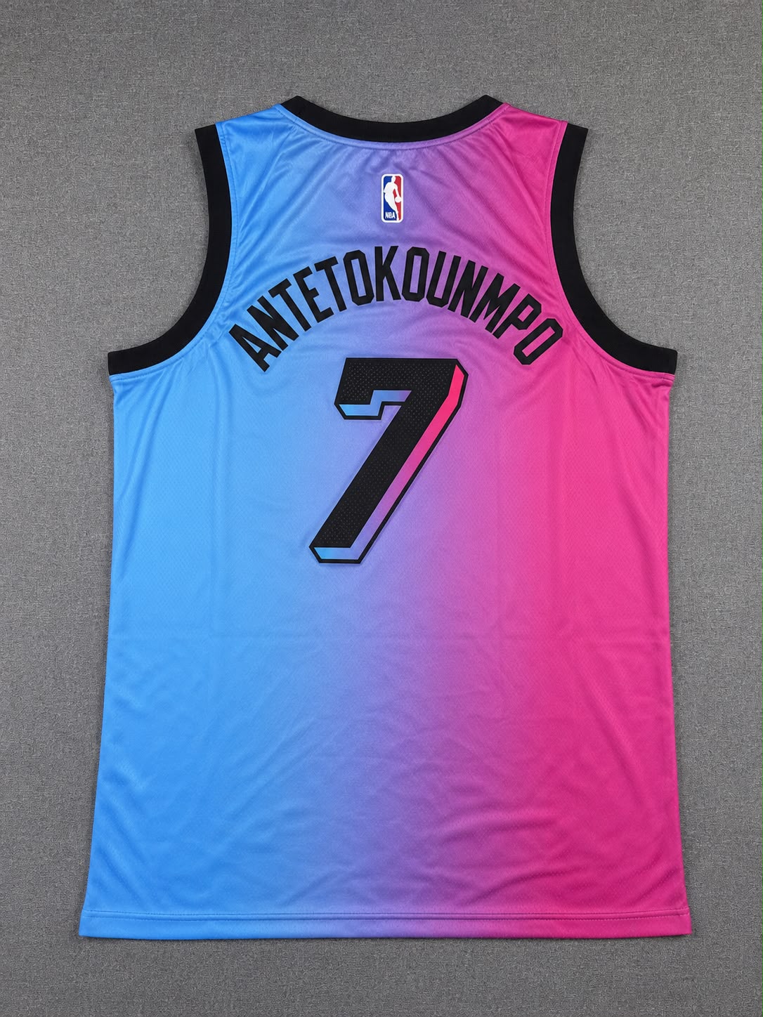MIAMI HEAT GIANNIS ANTETOKOUNMPO PINK AND BLUE JERSEY
