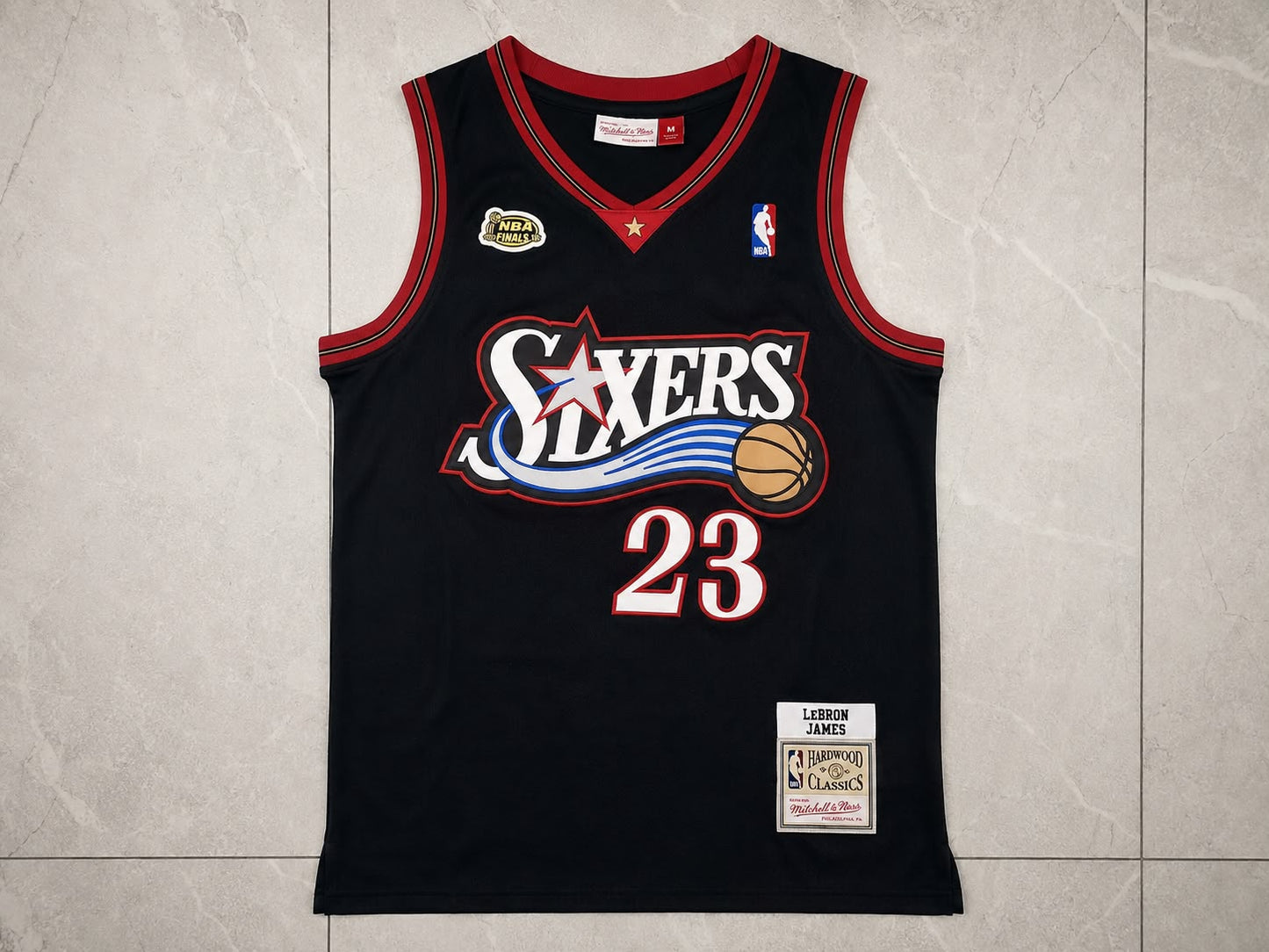 PHILADELPHIA 76ERS LEBRON JAMES BLACK JERSEY