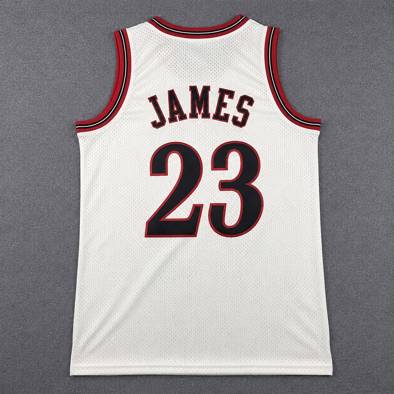 PHILADELPHIA 76ERS LEBRON JAMES WHITE VINTAGE JERSEY
